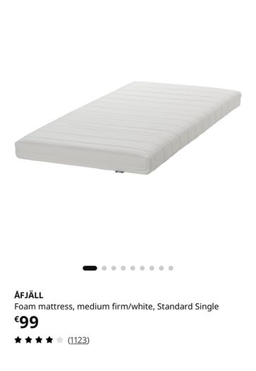 IKEA single bed frame+mattress