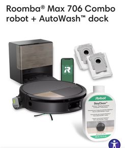 Roomba Max 706 Combo robot autoWash dock