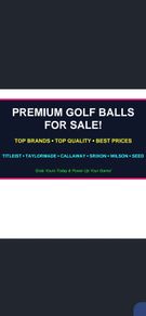 Golf Balls.  Tp5 Balls Out Of Stock But All Other Balls Available.   Beginner golf balls available  also in any amount ideal for guys learning the game .