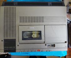 Vintage Sony Betamax Videocassette Recorder, Model No, SL-C5EI, Includes Betamax Video Tape Rlectric Blue 03, a True Blast from the Past