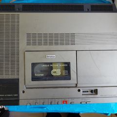 Vintage Sony Betamax Videocassette Recorder, Model No, SL-C5EI, Includes Betamax Video Tape Rlectric Blue 03, a True Blast from the Past