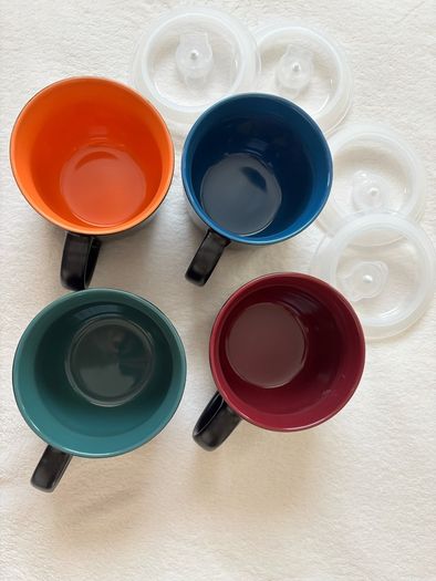Brand New Mug Bowls With Lids