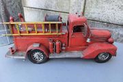 Vintage Metal Fire Truck