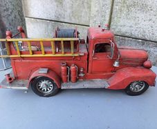 Vintage Metal Fire Truck