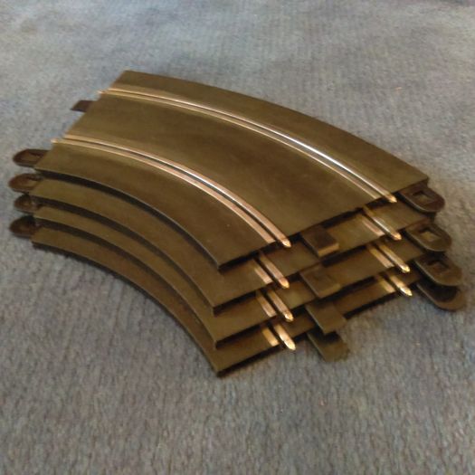 Scalextric C8206:  4x Used Radius 2 Track Curves (R2 Pack)