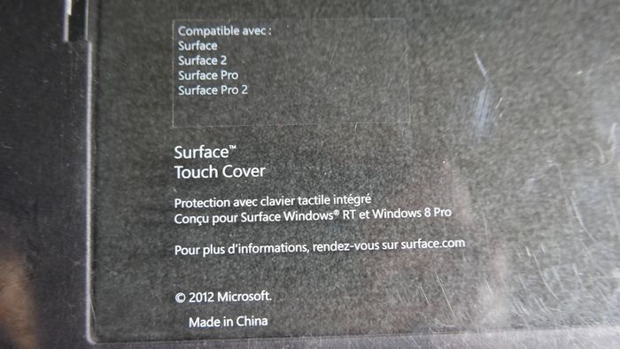 Microsoft Surface Touch Cover with Backlighting Black