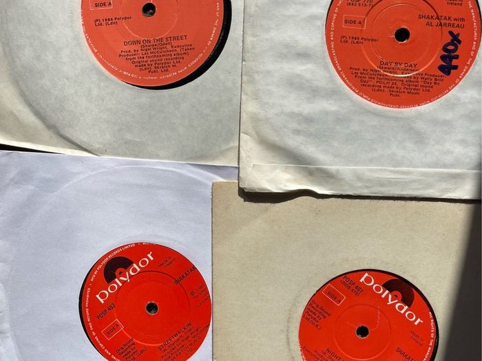 Shakatak 4 Irish release singles in vg+ condition 3 euros each or all 4 for 10 euros