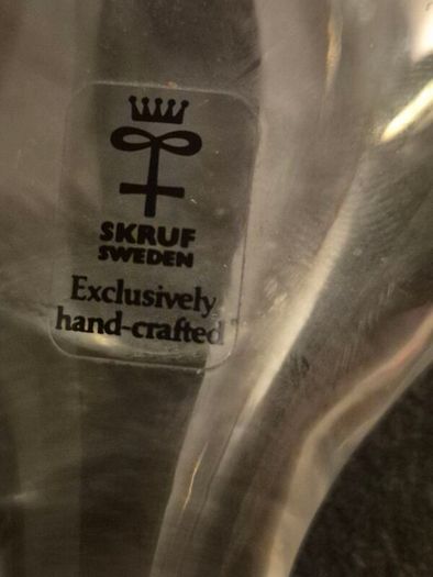 Vintage Skruf Sweden Glass Water Barometer / Thunder Bottle (MCM)