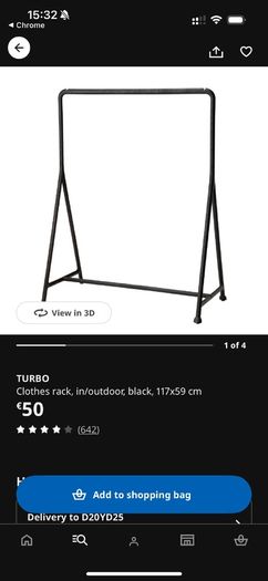 Turbo Ikea Clothes Rail X 2