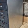 steel set of vintage drawers Image 2