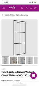 Shower tray and shower screen
