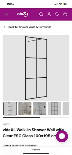 Shower tray and shower screen