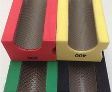 4PC SET Diamond Hand Polishing Bullnose Pads Individual Grits. 60, 120, 200 , 400 Grit