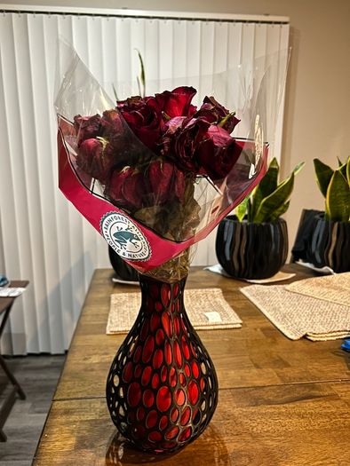 Voronoi style 3D printed decorative vase
