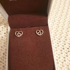 Hot Diamonds Heart Earrings