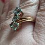 925 Sterling Silver Ring with Blue Topaz. Image 4