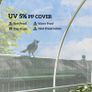 6 X 10m Heavy Duty (150um/6mil) Polypropylene Greenhouse Cover Replacement, UV Resistant Waterproof Plastic Polytunnel Cover, Clear Image 5