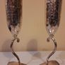SALE!  Silverplated Metal Champagne Flutes for weddings, engagement or New Year celebrations Image 6