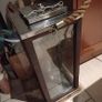 Tall Vintage Nautical Lantern in Teak Wood Case 65cm. Image 3