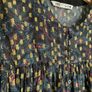Zara Golden embroidered and mesh paisley printed Blouse Image 3