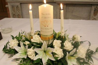 Persinalized Candles -Wedding, communion, christening, memorial, birthdays