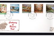 1983 Guernsey Centenary of Renoirs Visit Commemorative Stamps First Day Cover (FDC)