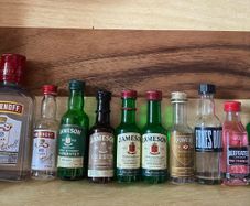 Jameson Whiskey gin vodka empty mini bottles