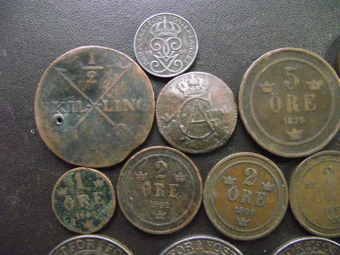 Lot Of Old Swedish Coins (1805-1993)#80