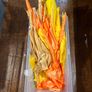 Red, Gold & Warm-Tone Satin/Velvet Fabric Bundle Image 3