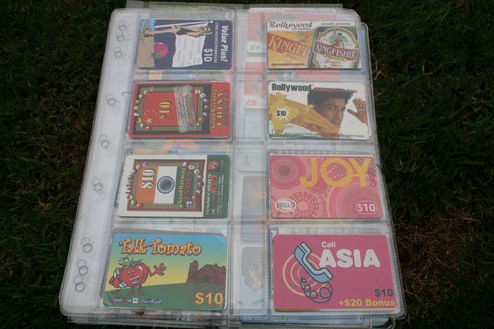 Vintage Call Cards collection of  over 300  international calling cards