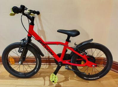 Kids 16 Inch Aluminium Bike B'TWIN Racing 900