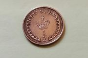 1976 Elizabeth II UK Half Penny for sale