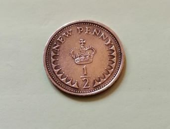 1976 Elizabeth II UK Half Penny for sale