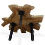 Coffee Table Genuine Teak 80x70x38 cm Image 7