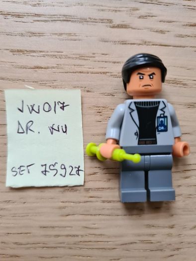 lego jw017 dr wu, set jurassic world 75927