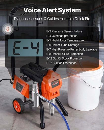 1500W Airless Paint Sprayer with Cart