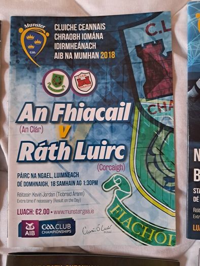 Munster Club Hurling Programmes x 8