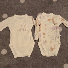 Baby Bodysuits/ Vests - foldover opening (3-6 months)