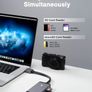 iVanky USB 3.1 Type-C (9-in-Two) Mini Docking Station/Hub 100W PD 3.0 + [2xHDMI UHD 4K/Card Reader/Gigabit Ethernet] (Brand New/Warranty) Image 9