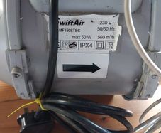Hot air extractor fan