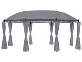 Gazebo with Curtains 520x349x255 cm Anthracite