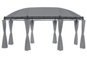 Gazebo with Curtains 520x349x255 cm Anthracite