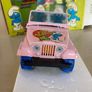 Smurf Jeep 1/24 by Burago Rare Pink version Image 4