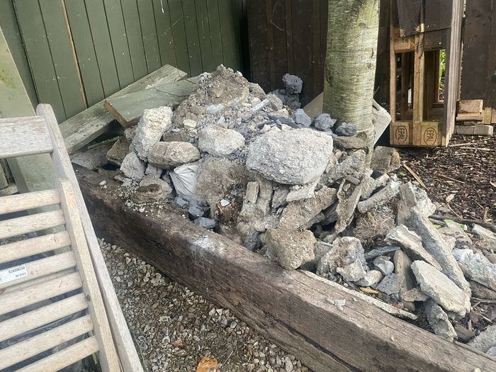 Concrete rubble