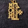 14k Gold Number 1 Mom necklace pendant Image 2