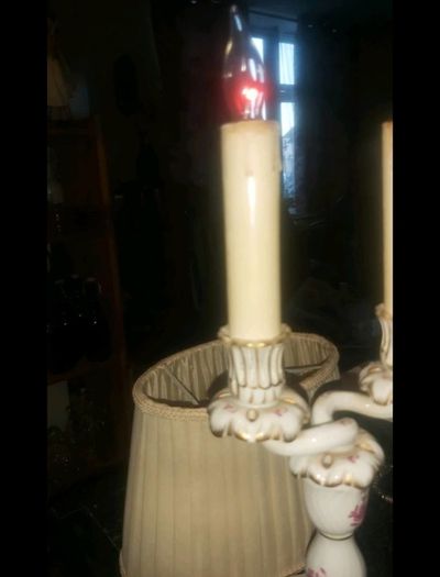 Fine antique HEREND lamp
