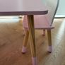 Children's wooden table & chairs Image 4