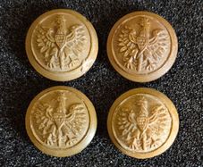 Free polish forces ww2 British made war economy buttons.