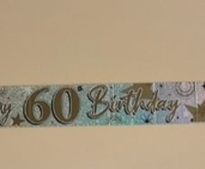 60th Birthday Banner