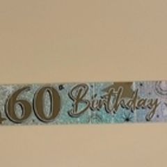 60th Birthday Banner